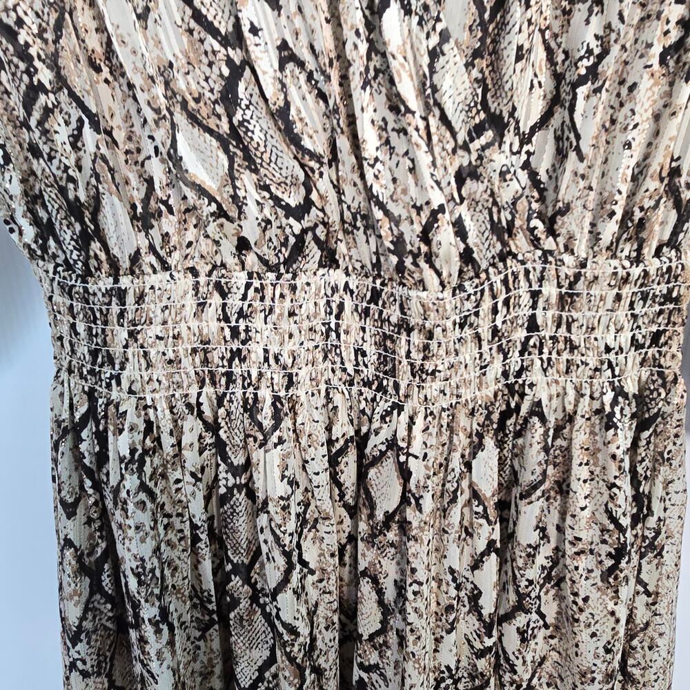 Brochu Walker Olivia Metallic Python Snake Print … - image 8